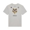 T-SHIRT DAMSKI FOX IMAGE PRINT LIGHT GREY L